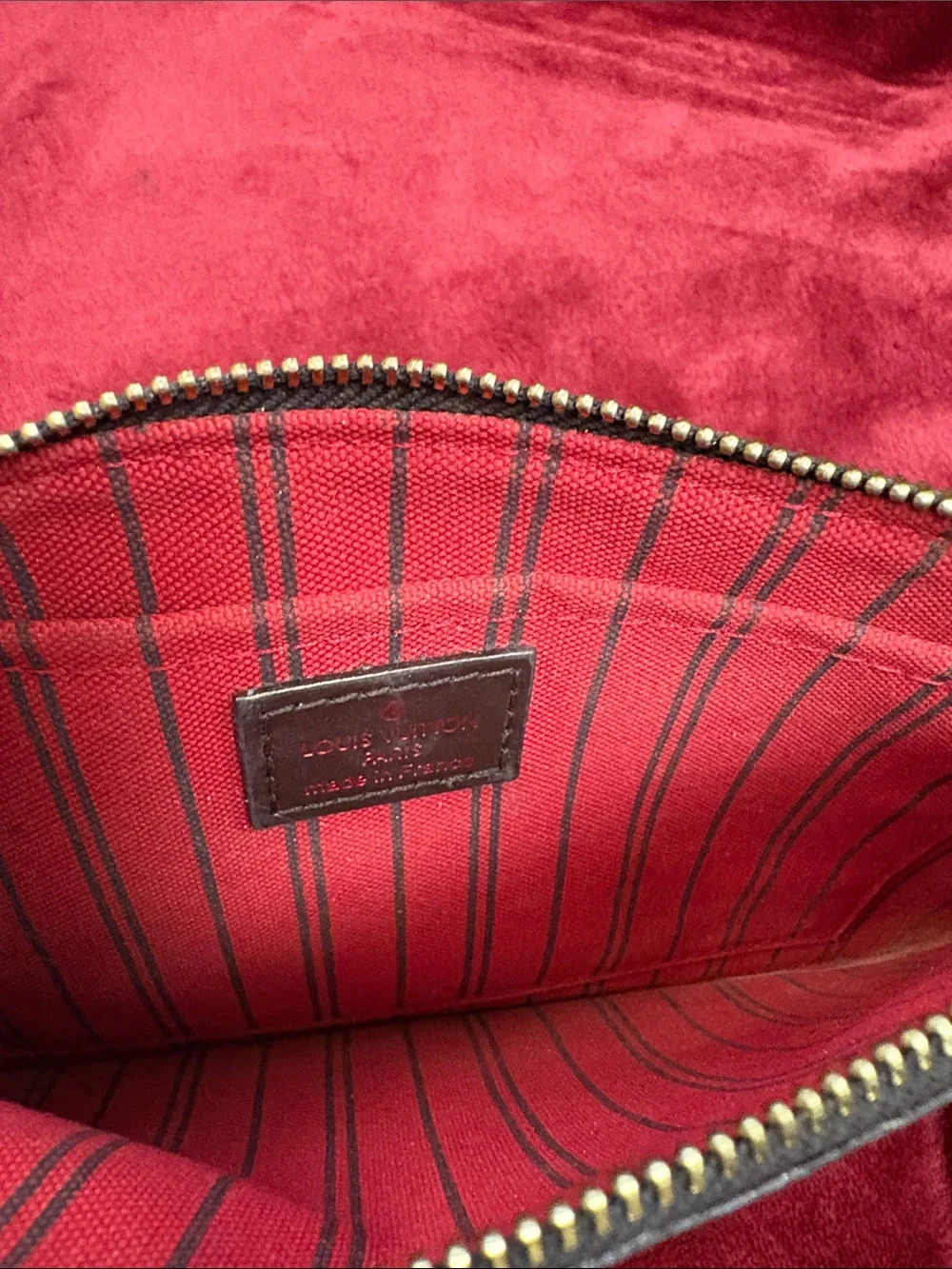 Louis Vuitton Brown Checkered Wristlet Pouch - Picture 4 of 9